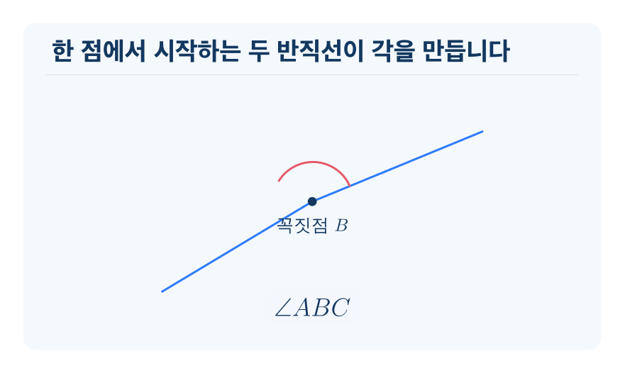 각 개념을 설명하는 수학 도식